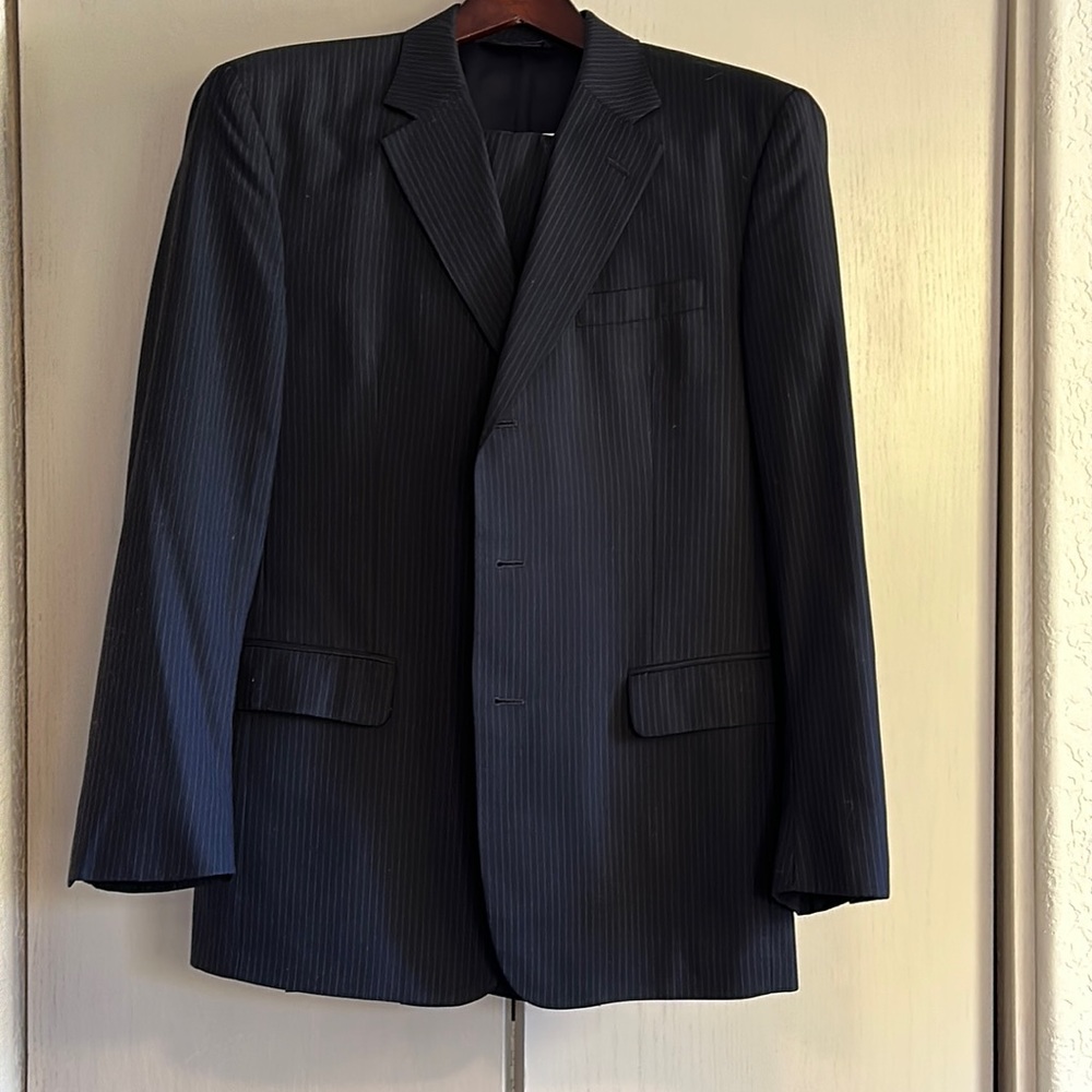 Black Pinstripe suit